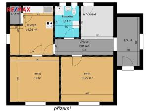 Prodej rodinného domu, Starý Kolín, B. Němcové, 87 m2