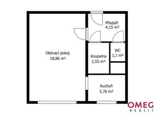 Prodej bytu 1+kk, Praha - Chodov, Ledvinova, 29 m2