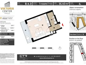 Prodej bytu 1+kk, Praha - Žižkov, Krásova, 36 m2