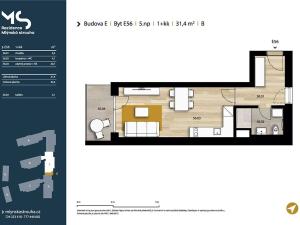 Pronájem bytu 1+kk, Plzeň, Pallova, 32 m2