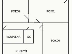 Prodej bytu 3+1, Jirkov, SNP, 68 m2