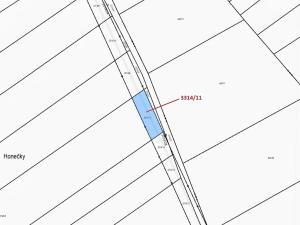 Dražba pozemku, Březník, 488 m2