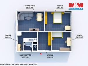 Prodej bytu 3+1, Plzeň, Nad Dalmatinkou, 66 m2