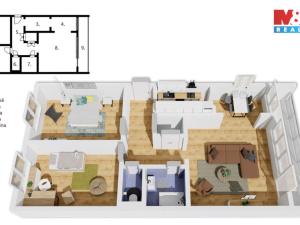 Prodej bytu 3+1, Praha - Bohnice, Katovická, 65 m2