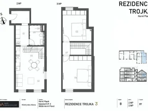 Prodej bytu 3+kk, Horní Planá, Náměstí, 83 m2