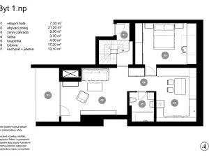 Prodej bytu 3+kk, Praha - Holešovice, Dělnická, 104 m2