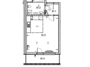 Pronájem bytu 1+kk, Praha - Letňany, Pavla Beneše, 42 m2