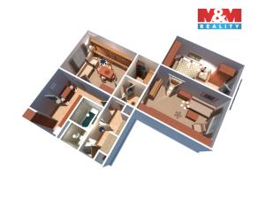 Prodej bytu 3+1, Praha - Záběhlice, Střimelická, 69 m2