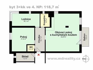 Prodej bytu 3+kk, Jihlava, Havlíčkova, 124 m2