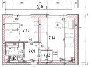 Pronájem bytu 2+kk, Klatovy, Cibulkova, 57 m2