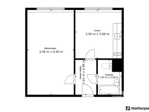 Pronájem bytu 1+1, Ústí nad Labem - Krásné Březno, Rozcestí, 41 m2