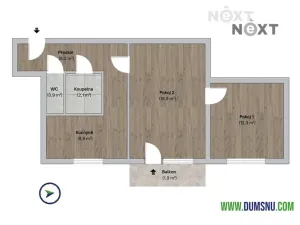 Prodej bytu 2+1, Přerov, bří Hovůrkových, 50 m2