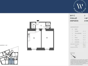 Prodej bytu 2+kk, Praha - Vršovice, Žitomírská, 54 m2