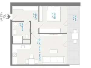 Prodej bytu 2+kk, Hradec Králové - Kukleny, Pražská třída, 54 m2