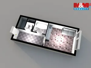 Pronájem bytu 1+kk, Praha - Hodkovičky, Pod lysinami, 25 m2