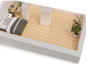 Pronájem bytu 2+1, České Budějovice, Lidická tř., 109 m2