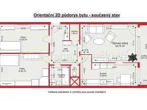 Prodej bytu 3+1, Praha - Chodov, Augustinova, 75 m2