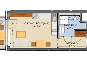 Prodej bytu 1+kk, Praha - Dolní Měcholupy, Honzíkova, 25 m2