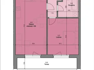 Prodej bytu 2+kk, České Budějovice, Čakovská, 14439 m2
