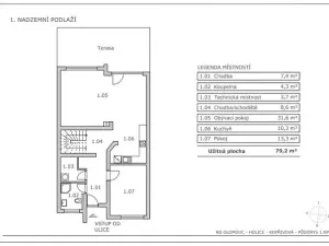 Pronájem rodinného domu, Olomouc, Kopřivová, 162 m2