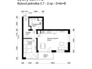 Prodej bytu 2+kk, Lanškroun, Vančurova, 59 m2