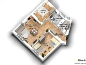 Pronájem bytu 3+kk, Slaný, Stehlíkova, 96 m2