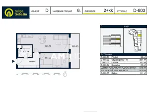 Pronájem bytu 2+kk, Praha - Strašnice, Zvěřinova, 61 m2