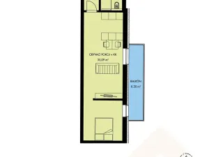 Prodej bytu 1+kk, Třešť, Wolkerova, 44 m2