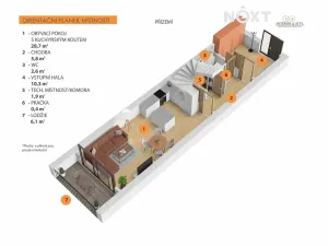 Pronájem bytu 3+kk, Praha - Vysočany, Podnádražní, 100 m2