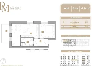 Prodej bytu 2+kk, Lipník nad Bečvou, Mánesova, 47 m2