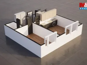 Pronájem bytu 2+kk, Liberec - Liberec VI-Rochlice, Dobiášova, 42 m2