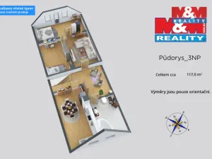 Prodej bytu 3+1, Ústí nad Labem - Střekov, Tolstého, 69 m2