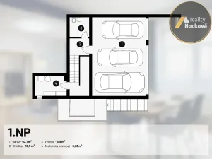 Pronájem bytu 4+kk, Jesenice, Do Potočin, 154 m2