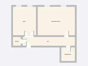 Pronájem bytu 2+kk, Praha - Smíchov, Kroftova, 58 m2