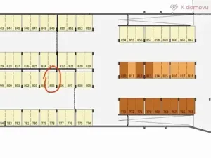 Pronájem garážového stání, Praha - Modřany, Mezi vodami, 16 m2