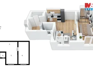 Pronájem bytu 1+1, Trutnov - Horní Předměstí, Žižkova, 35 m2