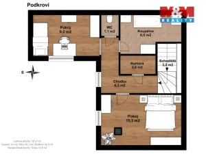 Prodej rodinného domu, Kladno, Bukovská, 138 m2