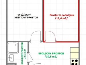 Pronájem obchodního prostoru, Neratovice, Kojetická, 11 m2