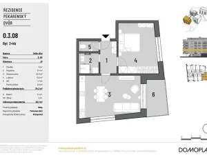 Prodej bytu 2+kk, Brno, Bratislavská, 54 m2