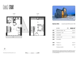 Prodej bytu 2+kk, Loučná pod Klínovcem, 40 m2