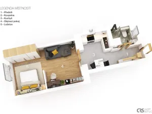 Pronájem bytu 1+1, Praha - Libeň, Kovářská, 35 m2