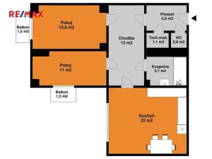 Pronájem bytu 3+kk, Praha - Holešovice, Přístavní, 74 m2