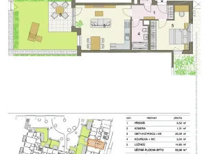 Prodej bytu 2+kk, Praha - Hloubětín, Krylovecká, 55 m2