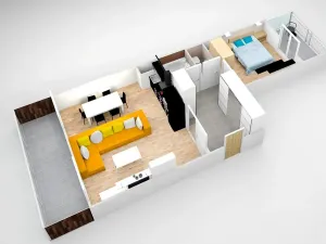 Prodej bytu 2+kk, Praha - Hlubočepy, Silurská, 64 m2