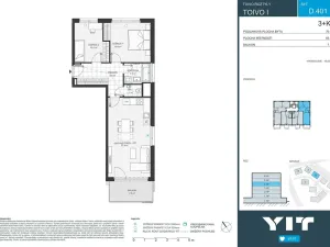 Prodej bytu 3+kk, Praha - Chodov, Komárkova, 67 m2