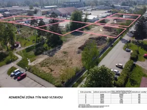 Prodej komerčního pozemku, Týn nad Vltavou, Havlíčkova, 2362 m2