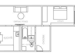Pronájem bytu 2+1, Most, Marš. Rybalka, 64 m2
