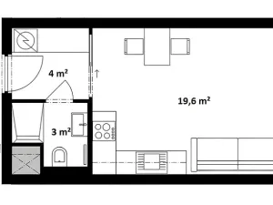 Prodej bytu 1+kk, Praha, Formanská, 33 m2
