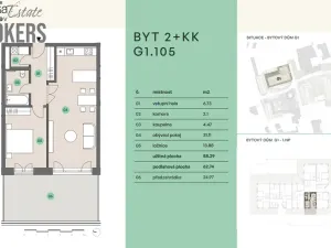 Prodej bytu 2+kk, Praha, 63 m2