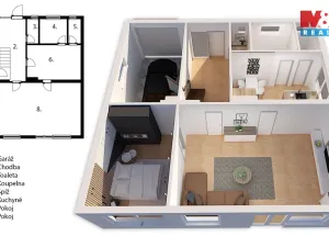 Prodej rodinného domu, Břehy, Pod Bílou hůrou, 155 m2